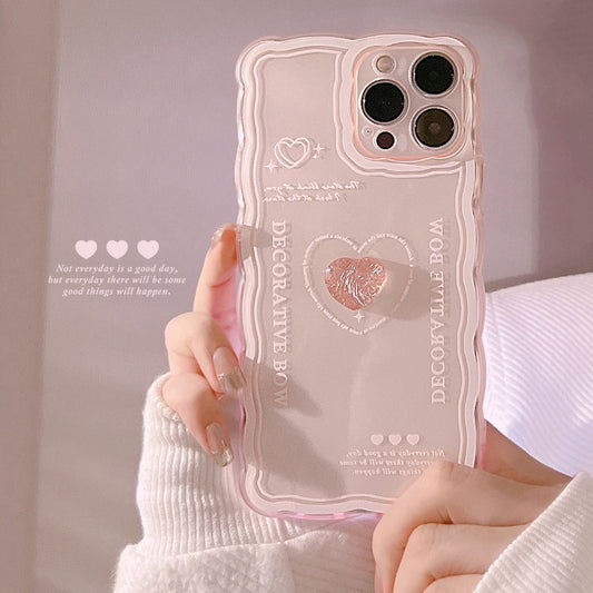 Aesthetic Pink Clear Phone Case
